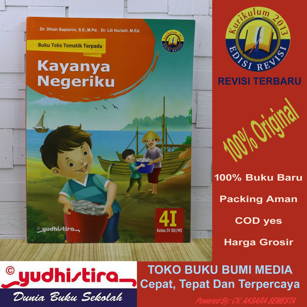 Jual Buku Teks Tematik Terpadu Tema 4i Judul Kayanya Negriku Sd Mi Kls