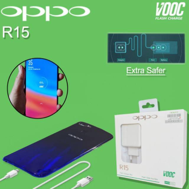 Charger Oppo R15 VOOC Super Charger 4A 9V Flash Charger Fast Charging USB Micro ORIGINAL 100%