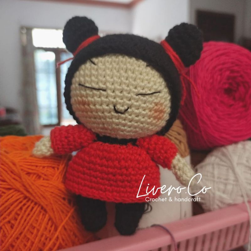 PUCCA AMIGURUMI/BONEKA RAJUT PUCCA