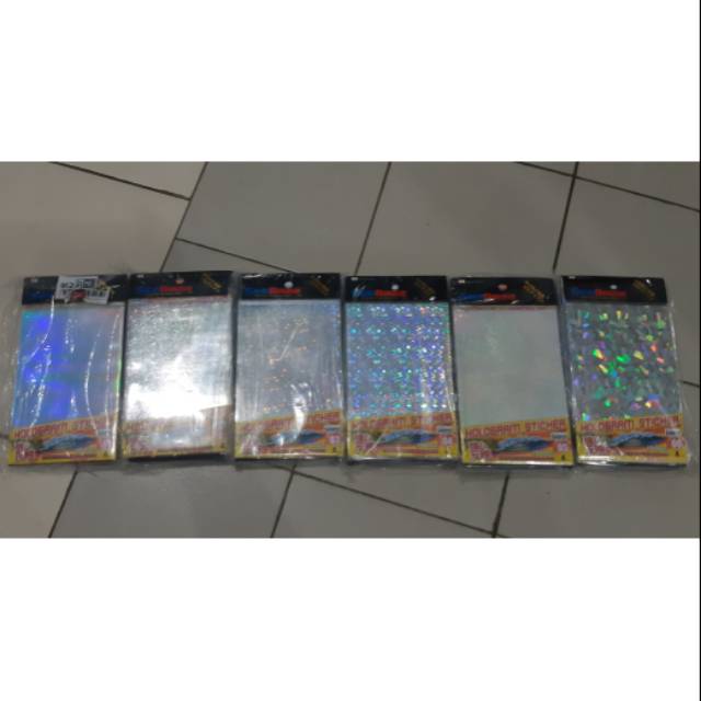 Stiker hologram sisik ikan 3D 1pack