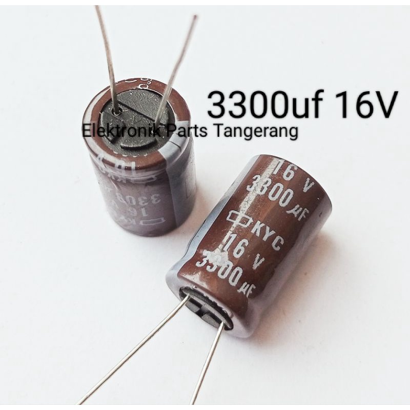 (1 Buah) KAPASITOR ELCO 3300UF 16V CAPACITOR ELCO 3300UF 16V KAPASITOR ELCO 16V 3300UF ELCO 3300UF 1