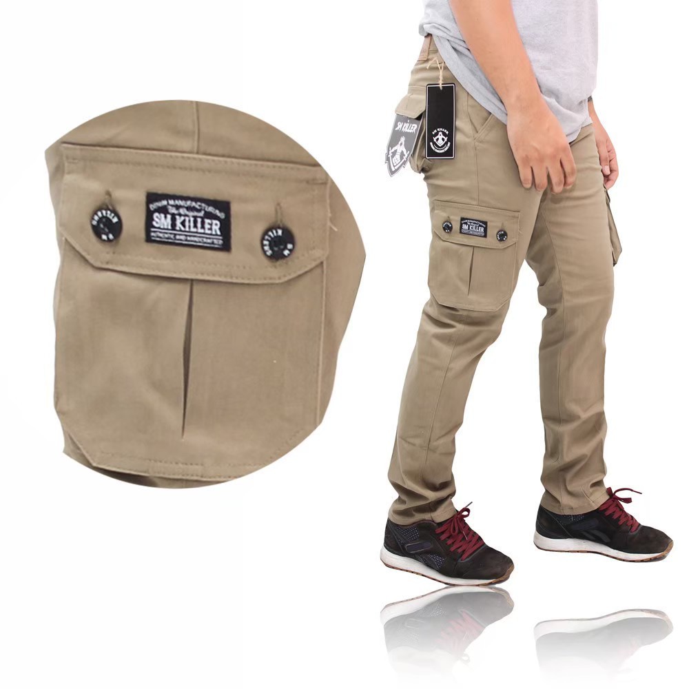 Celana Cargo Panjang / Celana Kargo / Celana Gunung PDL / Kargo Panjang Slimfit Pria / Tactical