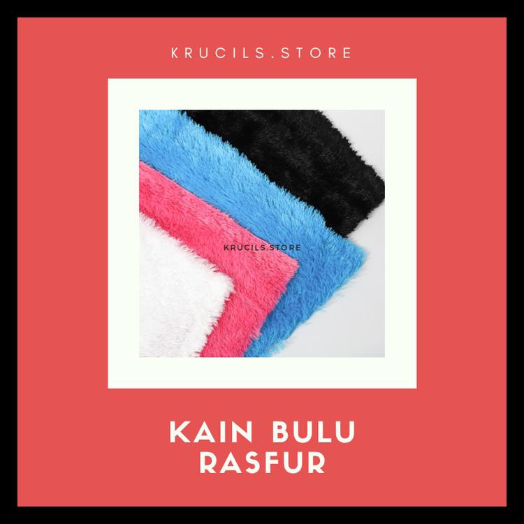 Kain Bulu Rasfur Lembut Ukuran 100X150Cm / Kain Bulu Untuk Alas Foto - Pink Kode 80