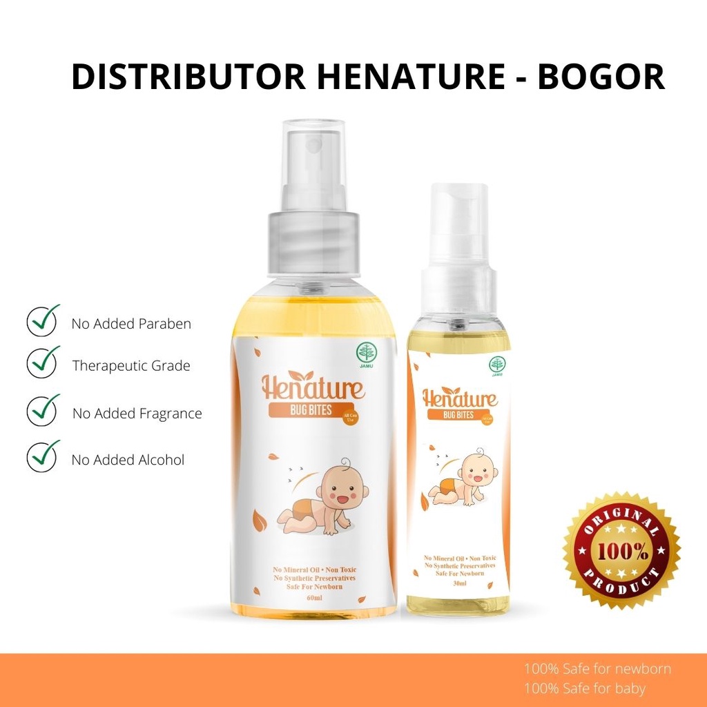 HENATURE BUG BITES ESSENTIAL OILS - ANTI NYAMUK (ALL CAN USE)
