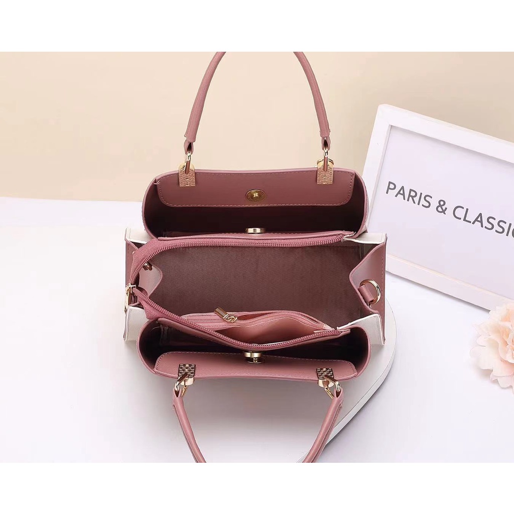 Paris Classic Tas Wanita Import Branded Original Terbaru Handbag Selempang Wanita Top Handle Bag Tas Fashion Wanita Import [PC 21022]