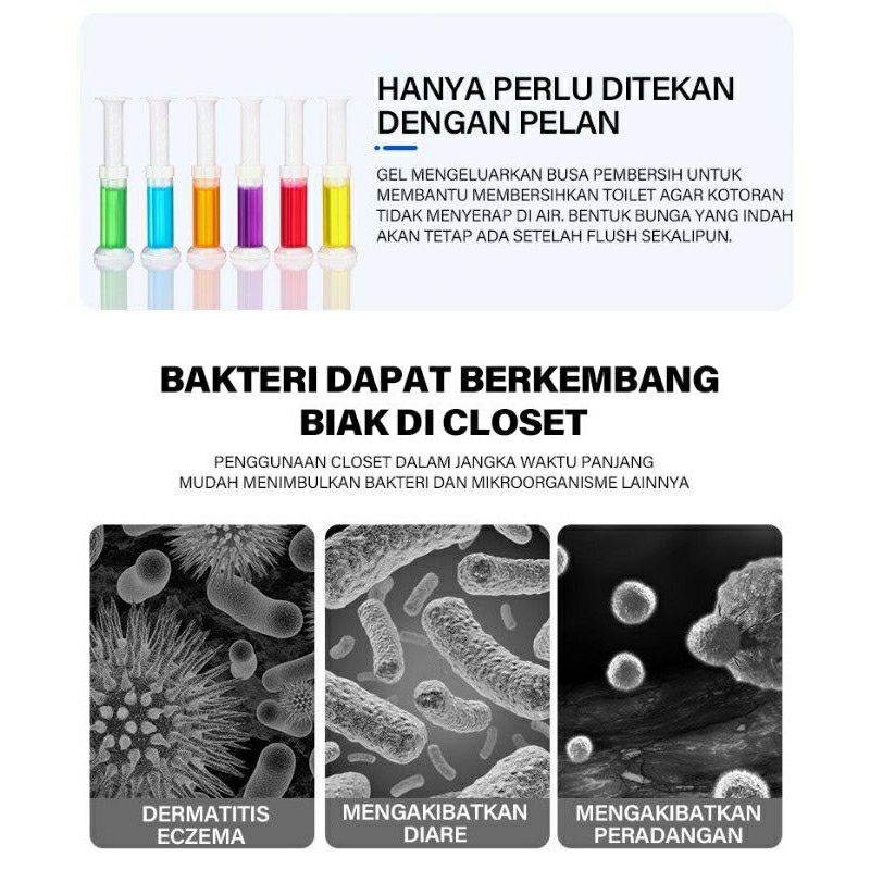 Gel Pembersih Toilet Gel Cleaner Pewangi Kloset Aromatic Gel Cleaner