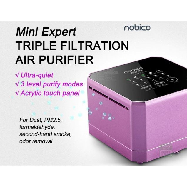 COD AIR PURIFIER MINI PEMBERSIH PENYARING DEBU UDARA RUANGAN PORTABLE NOBICO B79