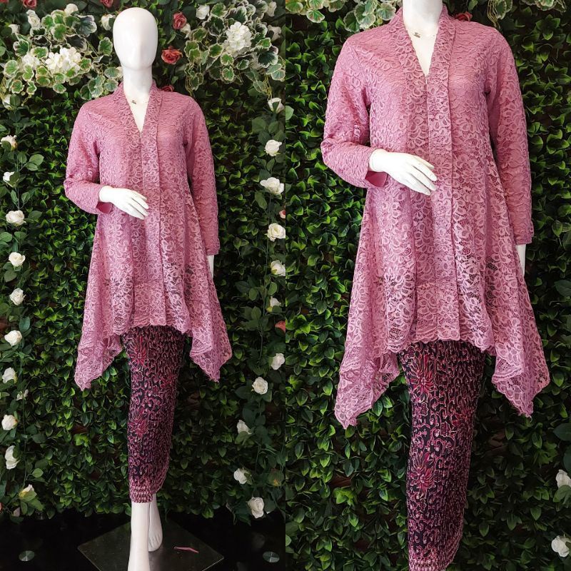 SETELAN Tunik Kartini / Kebaya Brokat Mewah / Kebaya Busui / Kebaya Modern / Tunik Seragaman/Kebaya
