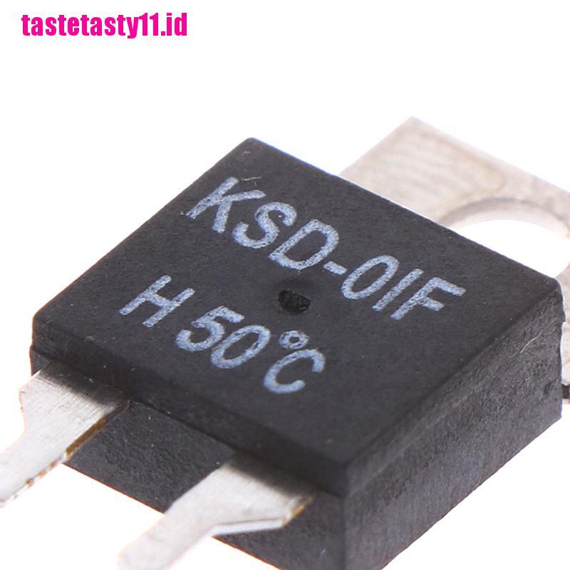 2 Pcs Saklar Sensor Suhu Termostat Model Terbuka Normally