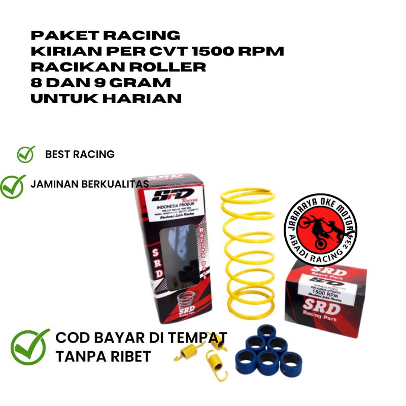 PAKET KIRIAN RACING VARIO, VARIO 110 KARBU, VARIO LAMA, BEAT FI, SCOOPY FI, VARIO 110 FI