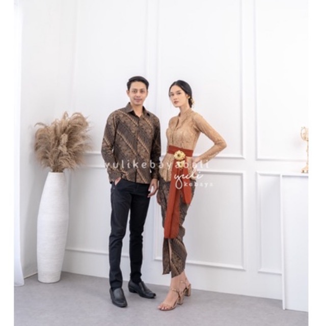 Couple Semi Italy Bunga Ice Coffee | Sarimbit Batik Couple