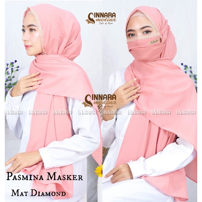 INNARA | Pasmina RENDA TALI SET MASKER