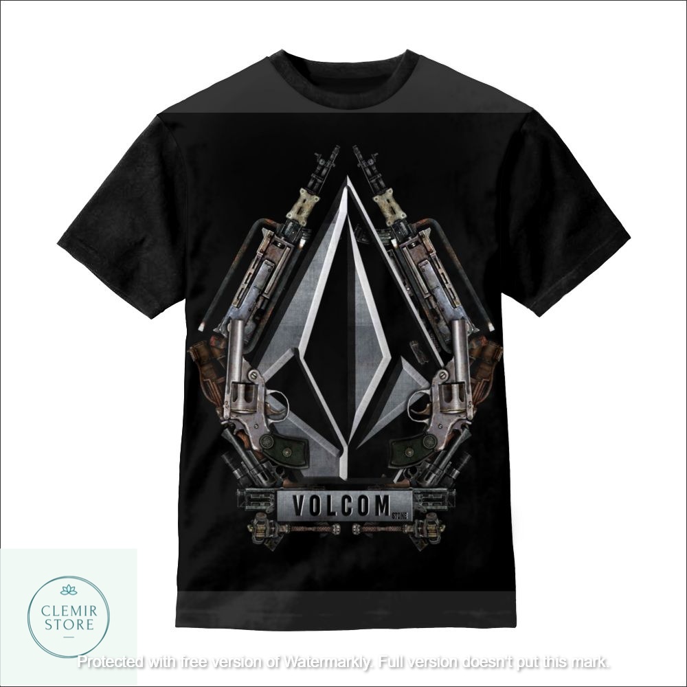 Kaos 3D Anak | Baju Sablon Printing - Baju Kaos 3D Anak Volcom Original Printing (Volcom Gun Style) 