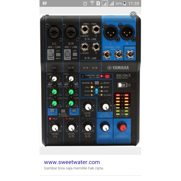 mixer yamaha MG 06 X original yamaha indonesia