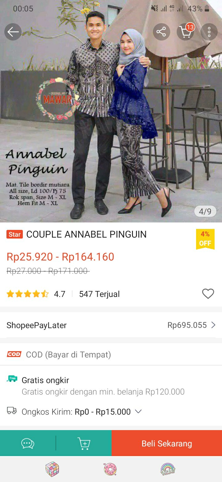 Maura Couple - Sania Ruffle Batik Couple Ori Ndoro Jowi Dnt Garansi Termurah Shopee - Couple Annabel