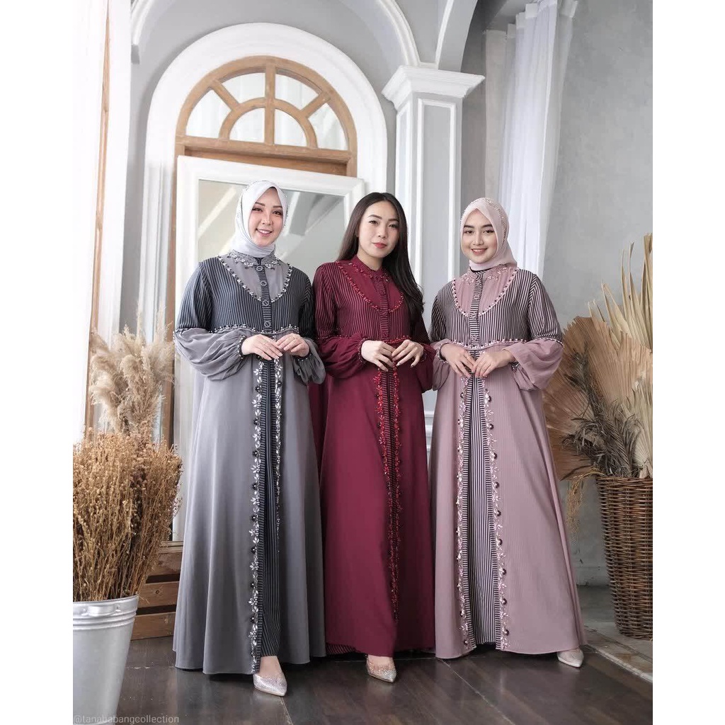 (COD) GAMIS PREMIUM TEXWELL CERUTI BABY DOLL POLOS MIX RAYON TWILL PLUS PAYET BAJU KONDANGAN BAJU PE