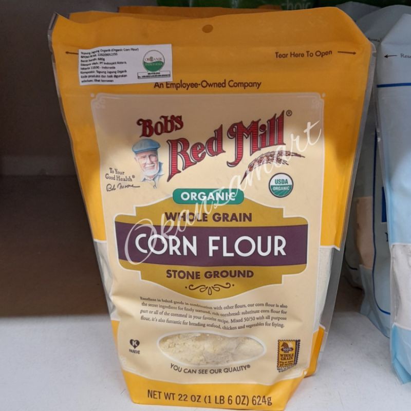 

Bob's Bobs Red Mill Organic Whole Grain Corn Flour 680gr
