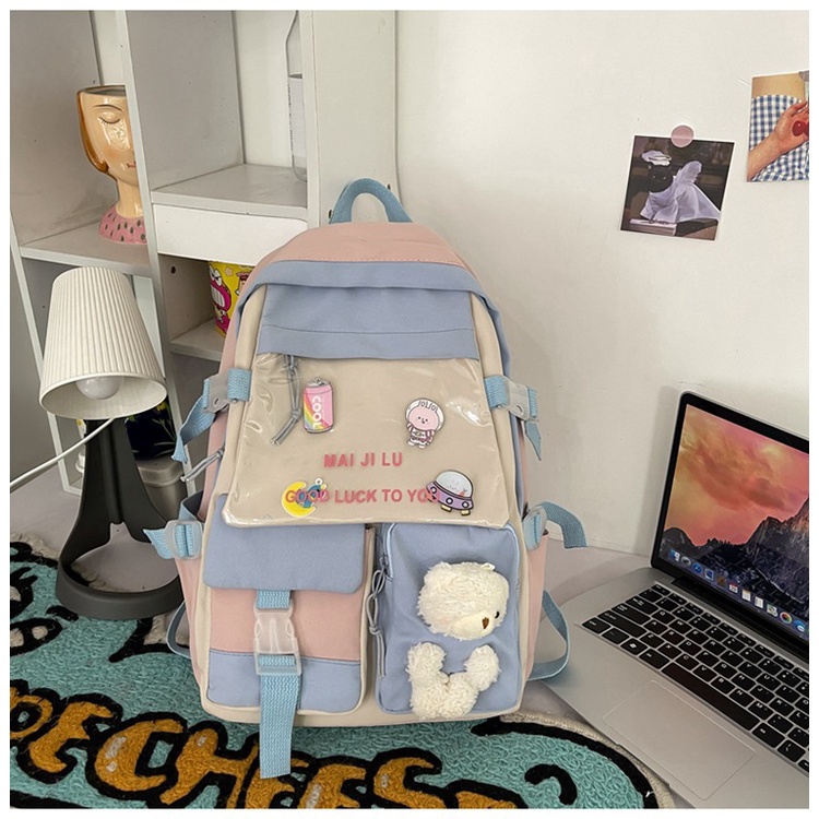 **STOCK HABIS** Tas Ransel Korea Tas Murah Backpack Wanita Tas Ransel Sekolah Tas Punggung Wanita TF7858