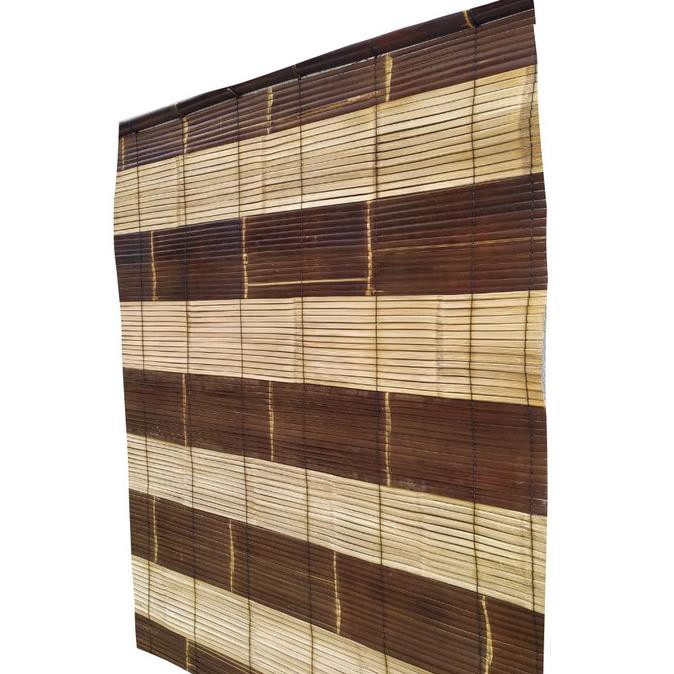 Tirai bambu/kere bambu kirai kerai bambu wulung motif natural 2mx2m