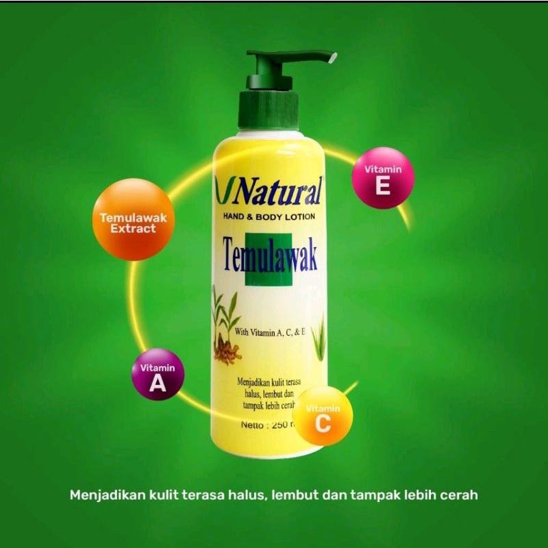 VNATURAL TEMULAWAK HAND AND BODY LOTION