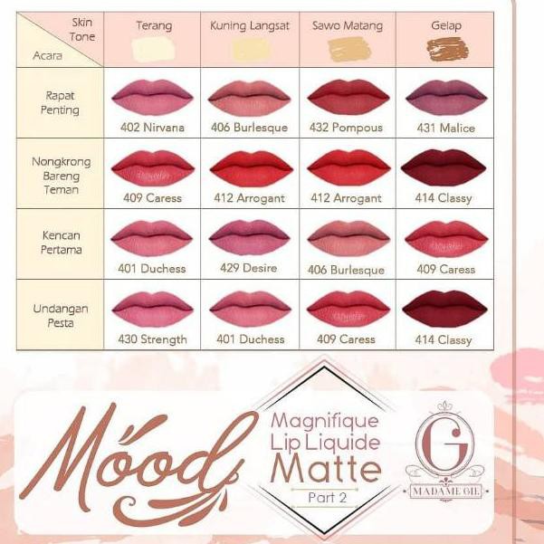 LANGSUNG ATC.. Lip cream Matte Madam Gie