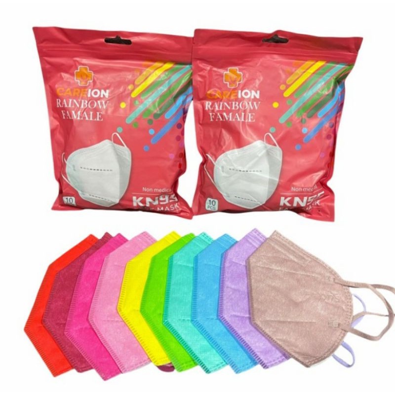 Masker KN95 Warna Warni Cewek Isi 100 Pcs