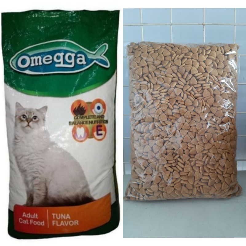 makanan kucing omega cat food repack 1kg