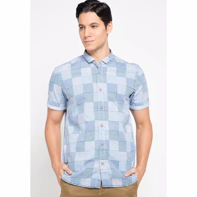 KLS043 OB KEMEJA LOIS ORIGINAL LENGAN PENDEK