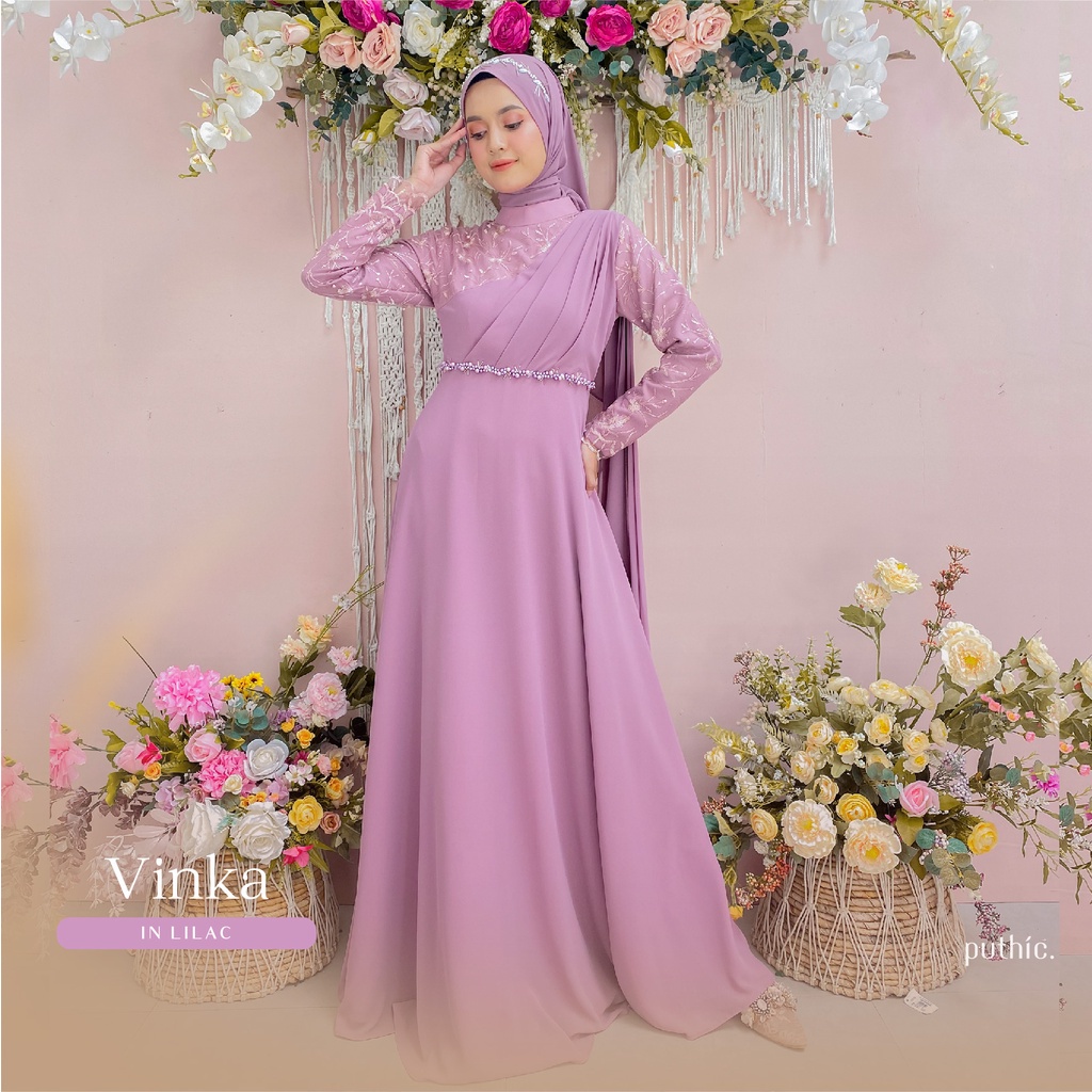 Gaun wanita/ Gamis / Baju Wisuda, Tunangan, Lamaran Tile