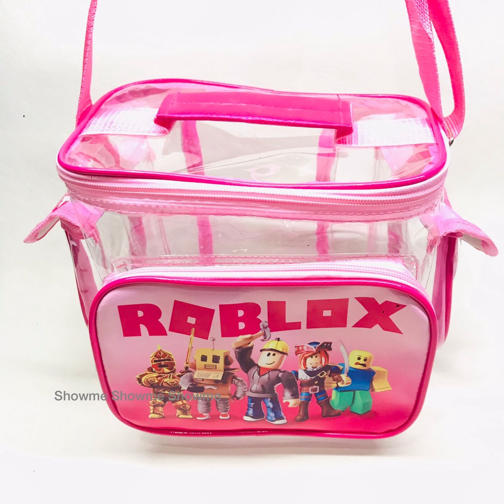 SHOWME TAS MAKAN ANAK SEKOLAH / TAS MIKA / BINGKISAN / ULANGA TAHUN / GOODIEBAGS / TAS RENANG / TAS BOTOL AIR / TAS BABY / SLINGBAGS / KARAKTER  ROBLOX PINK