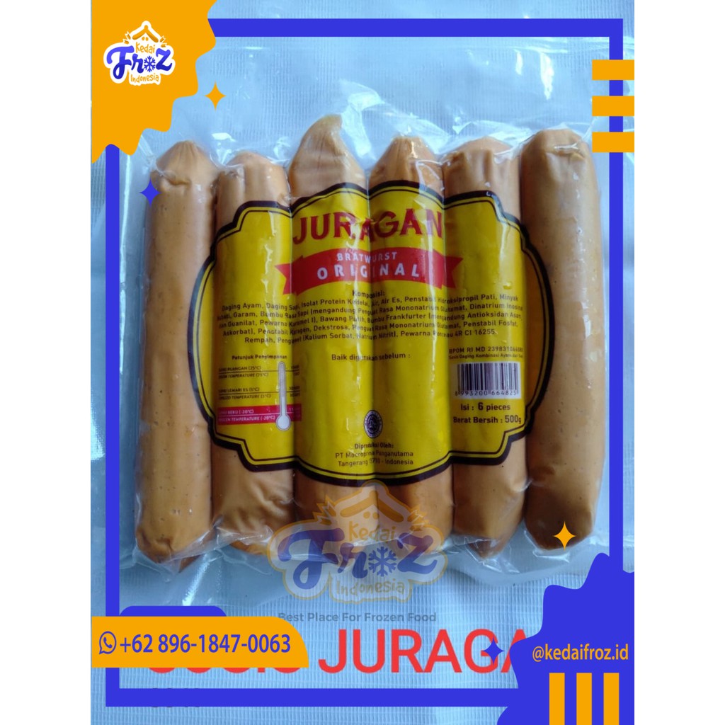 Frozen Food Juragan Sosis Jumbo Bratwust Original