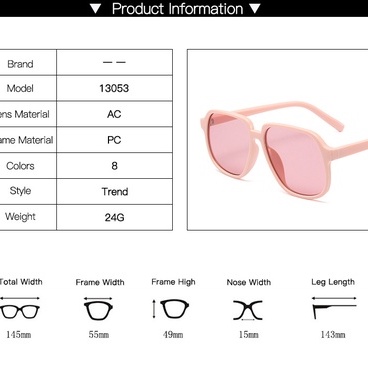 Kacamata Hitam Bentuk Kotak Gaya Retro Untuk Pria