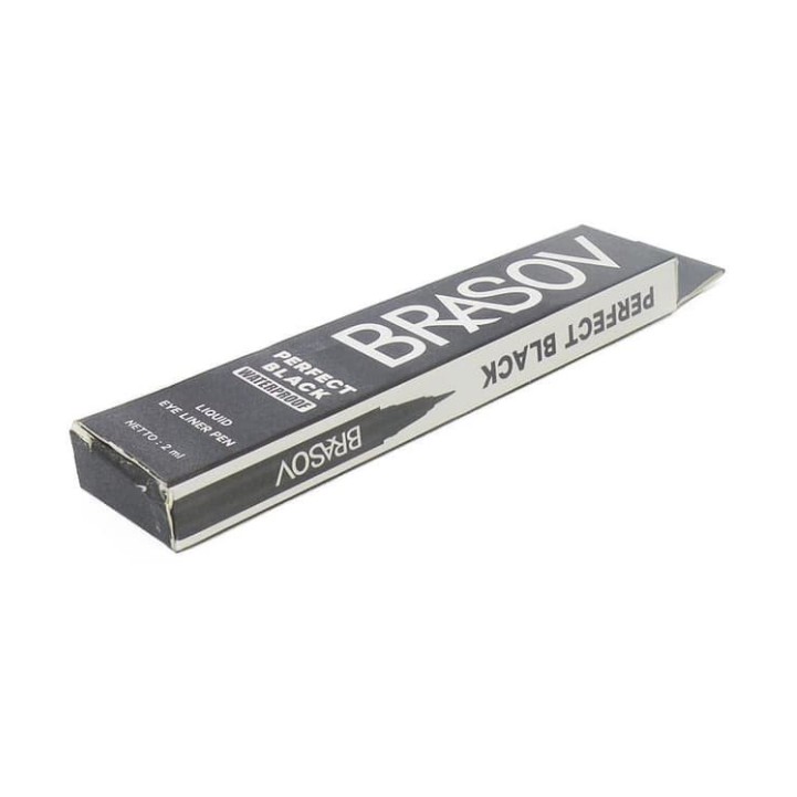 BPOM Pulpen Eyeliner Netto 2 ML Perfect Black Waterproof XX-CT Hitam - BRASOV [A-27]