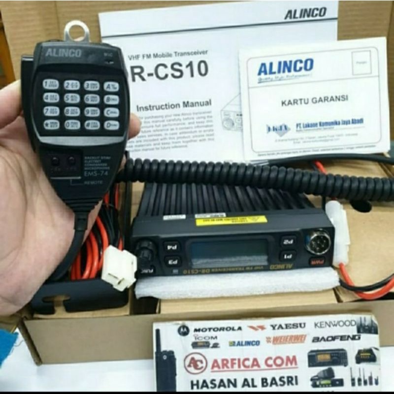 RADIO RIG ALINCO DR-CS10 VHF - RIG MOBILE ALINCO DR CS10 VHF ORIGINAL