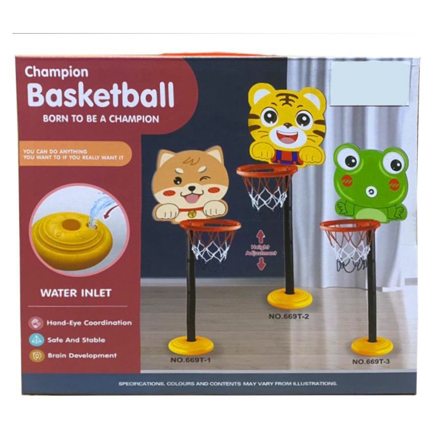 NEW PROMO COD Mainan Anak Laki-laki olah raga Champion Basket Ball Tiang Ring Bola Basket C3A/ Mainan Indoor Outdoor Ring Basket Ball Edukatif Anak  Berkarakter Lucu