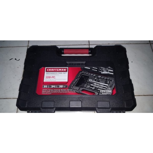 Kunci Sok Set. Socket. Wrench Craftsman USA. 108 pc. 38108. Professional Mechanics Tool Set. Inch.