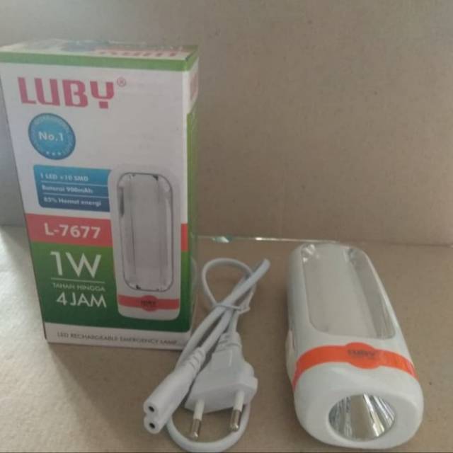 Lampu Emergency Senter Luby L7677