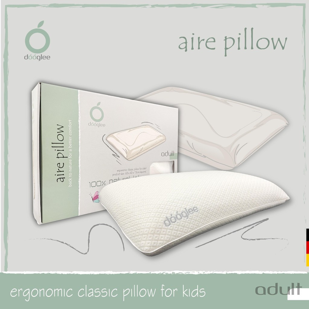 Dooglee AIRE Pillow | Bantal Kesehatan Latex