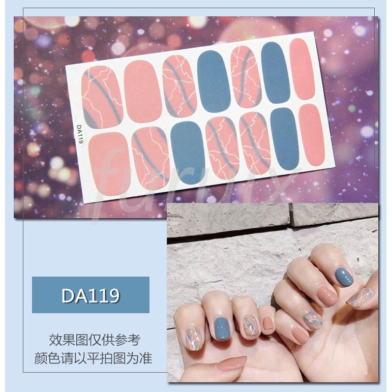 Nail sticker motif / sticker kuku / stiker kuku / nail stiker glitter nail art stiker kartun