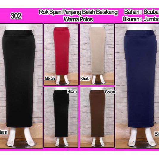 Rok Model Span Panjang Hitam M daftar harga Produk Rok Model Span Panjang Hitam M daftar harga Produk