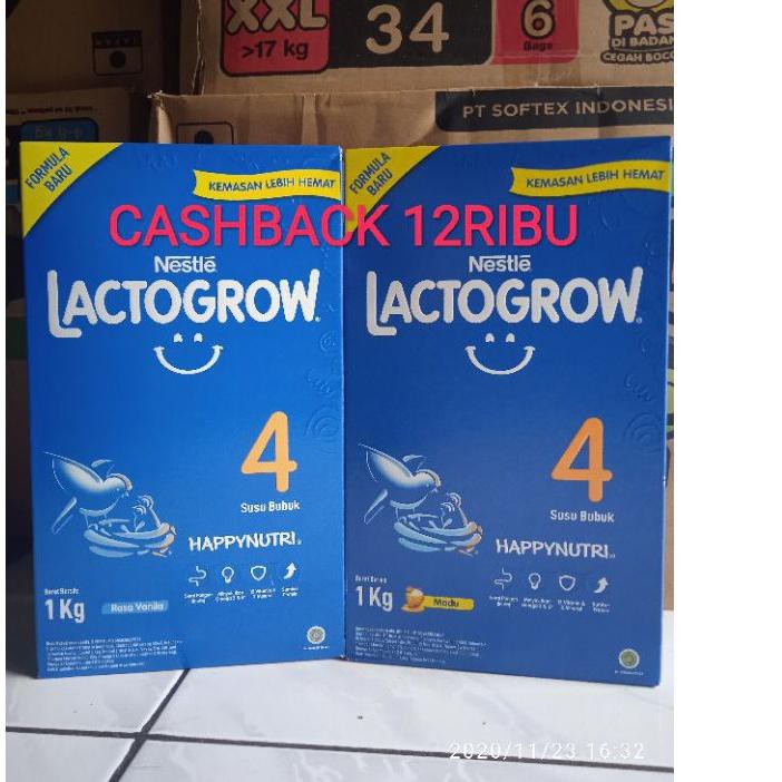 

TOP PRODUK Lactogrow 4 1kg Vanila/Madu, lq0...