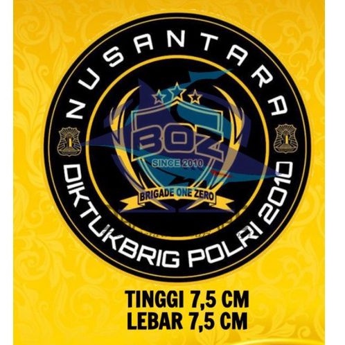 

BOZ, Stiker BOZ Nusantara, Stiker Brigade One Zero, Stiker Diktuk Brig Polri 2010, Stiker Polisi, Stiker Polri, Stiker mobil, Stiker Motor