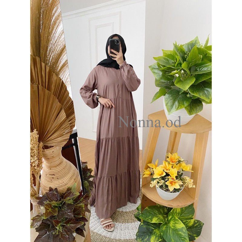 GAMIS SUSUN REMPEL RAYON MUSLIM