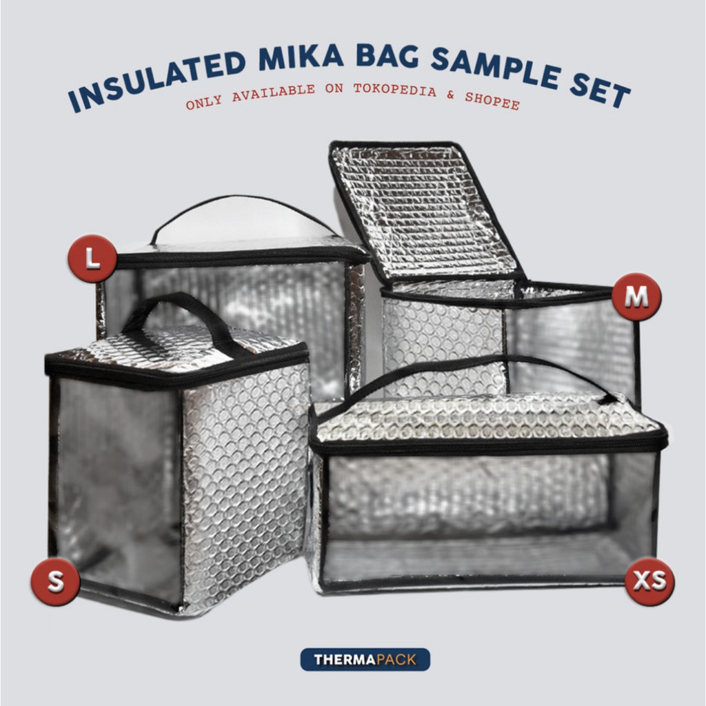 ThermaPack Insulated Mika Bag Sample Set | Tas Aluminium Mika  (4 pc)