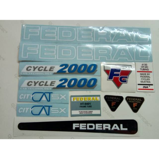 

stiker federal citycat sx outline