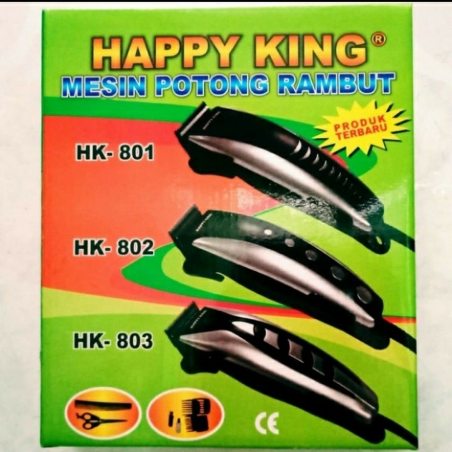 Promo Terbaru!!! Hair Clipper HAPPY KING HK-801/802/803 alat cukur rambut Full Pisau Stainless Steel/Random