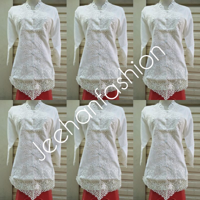 Baju Kebaya Bordir Kerancang / Baju Kebaya Encim / Baju Kebaya Modern / Baju Kebaya Betawi