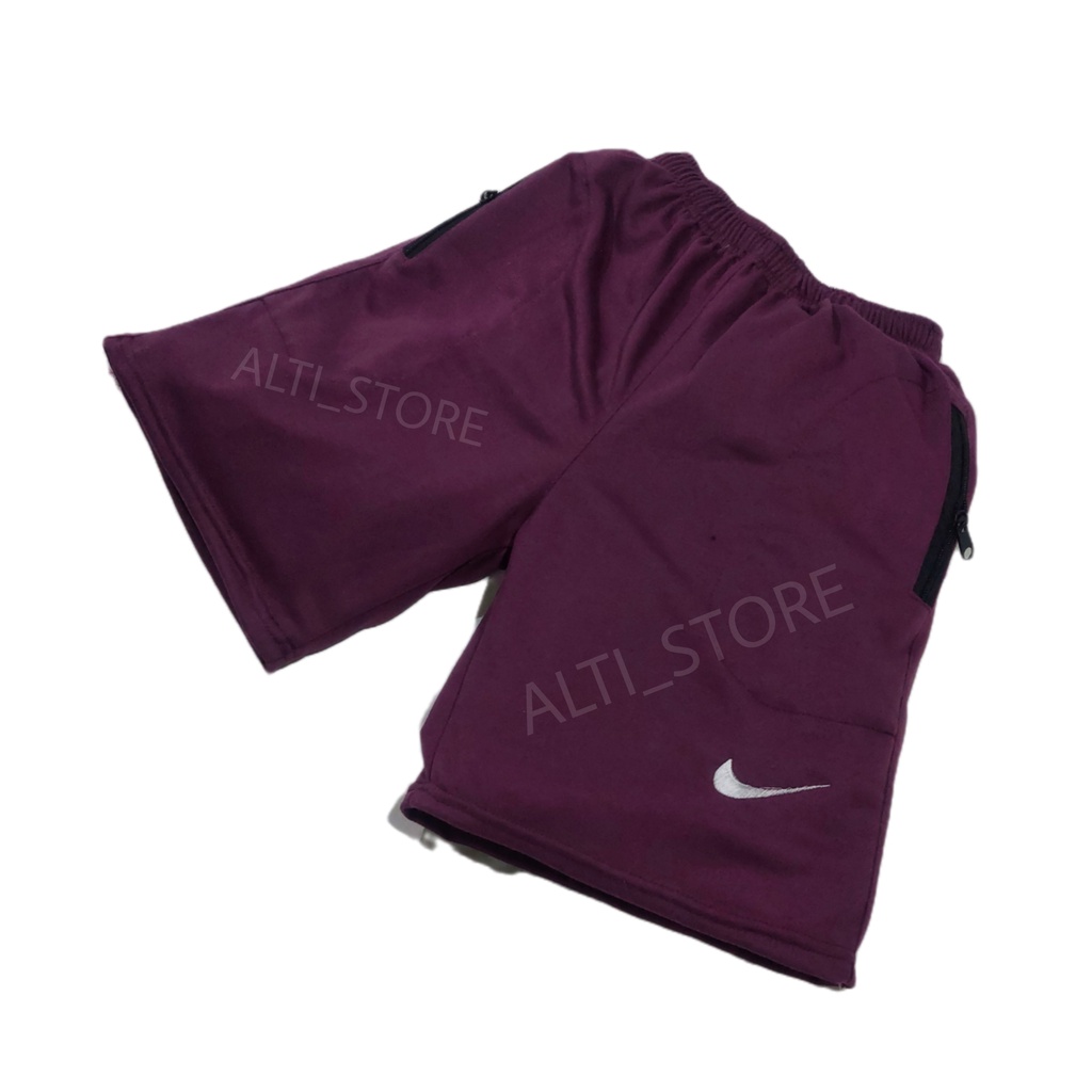 Celana pendek pria dewasa kolor boxer tersedia size jumbo dan standar dan juga kecil-Burgandy XL fit XXL