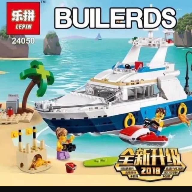 Lego Block Vacation Kapal Pesiar Jet Ski 3 in 1 Model