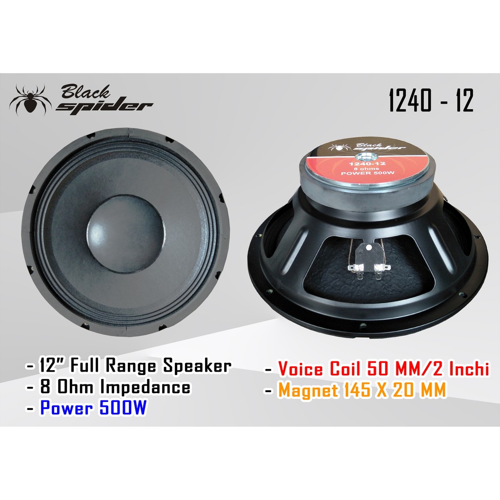 subwoofer black spider 12 inch